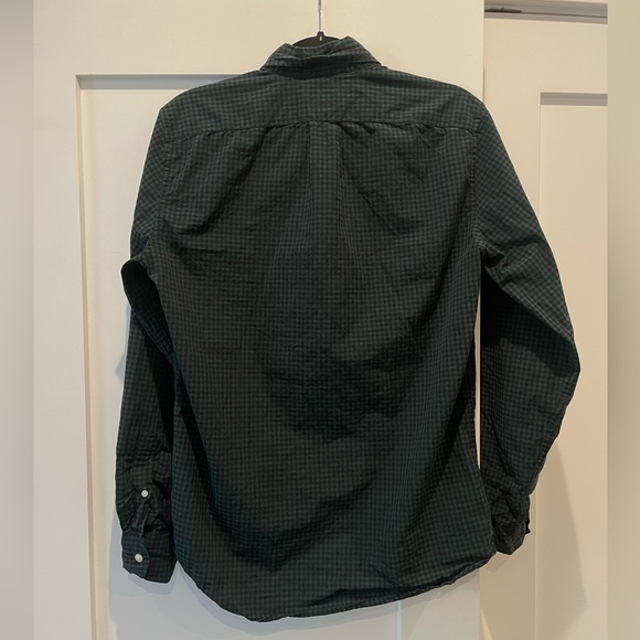 Jcrew men’s green plaid button down shirt, slim fit size S - Picture 3 of 5